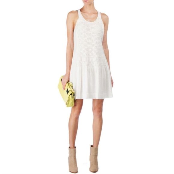 Rag & Bone Ivette Cream Racerback Mini Dress - Picture 3 of 11